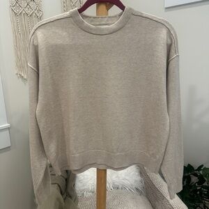 J. Crew Boxy Cropped Crewneck Sweater / Size M
